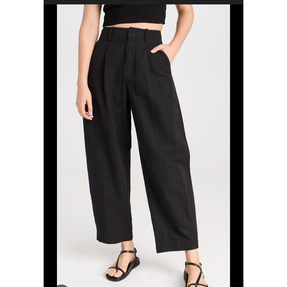 Apiece Apart Pants - APiece Apart Black Bari Crop Trouser Pants Size: 12